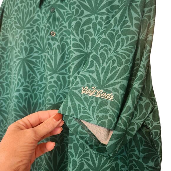 Lot of 2 Golf Gods Australia Button-down Shirts, Tropical, Hawaiian Size 2XL - Picture 5 of 14